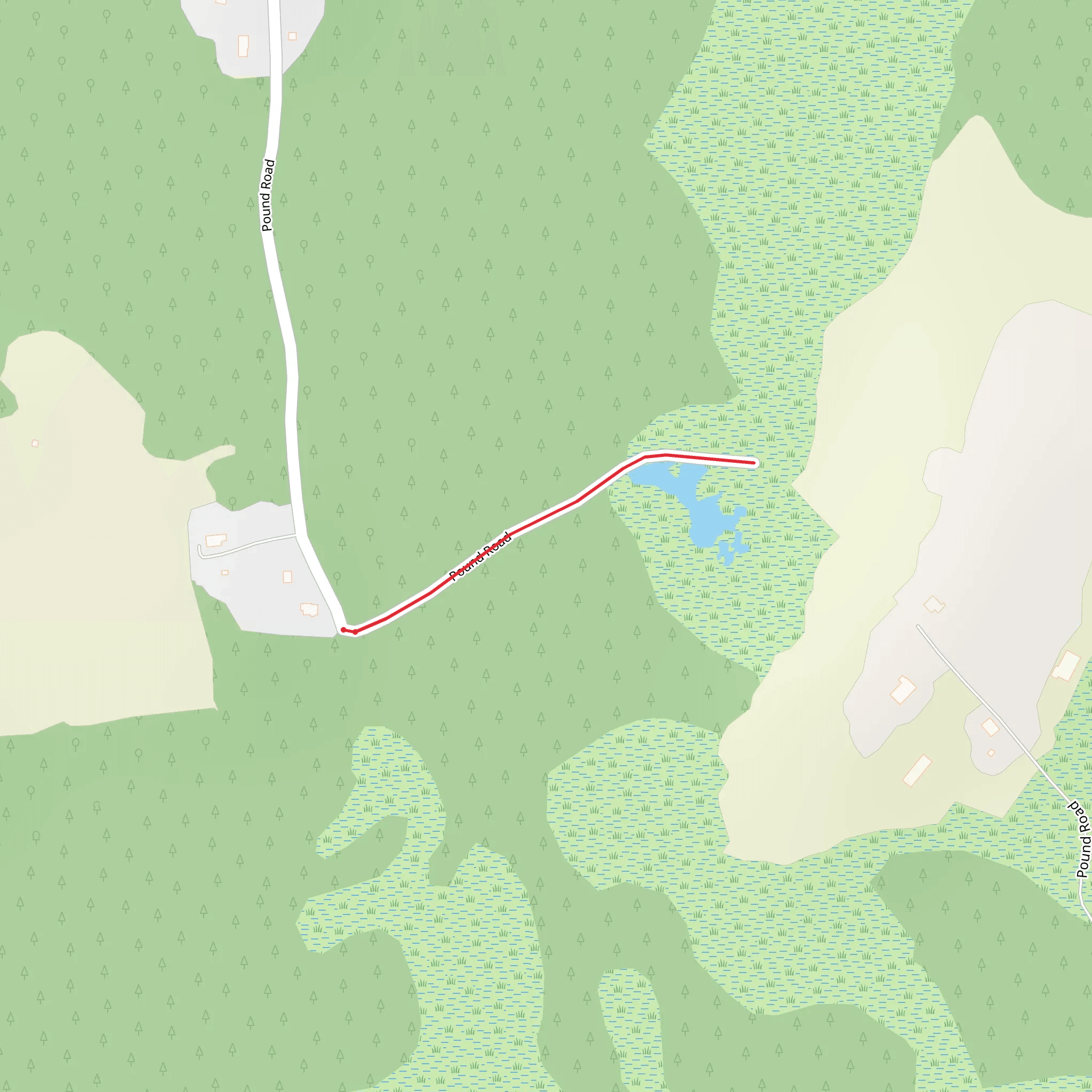Pound Road mobile static map