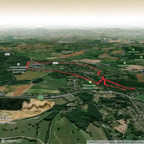 Surrey - Circular hike Limpsfield Chart