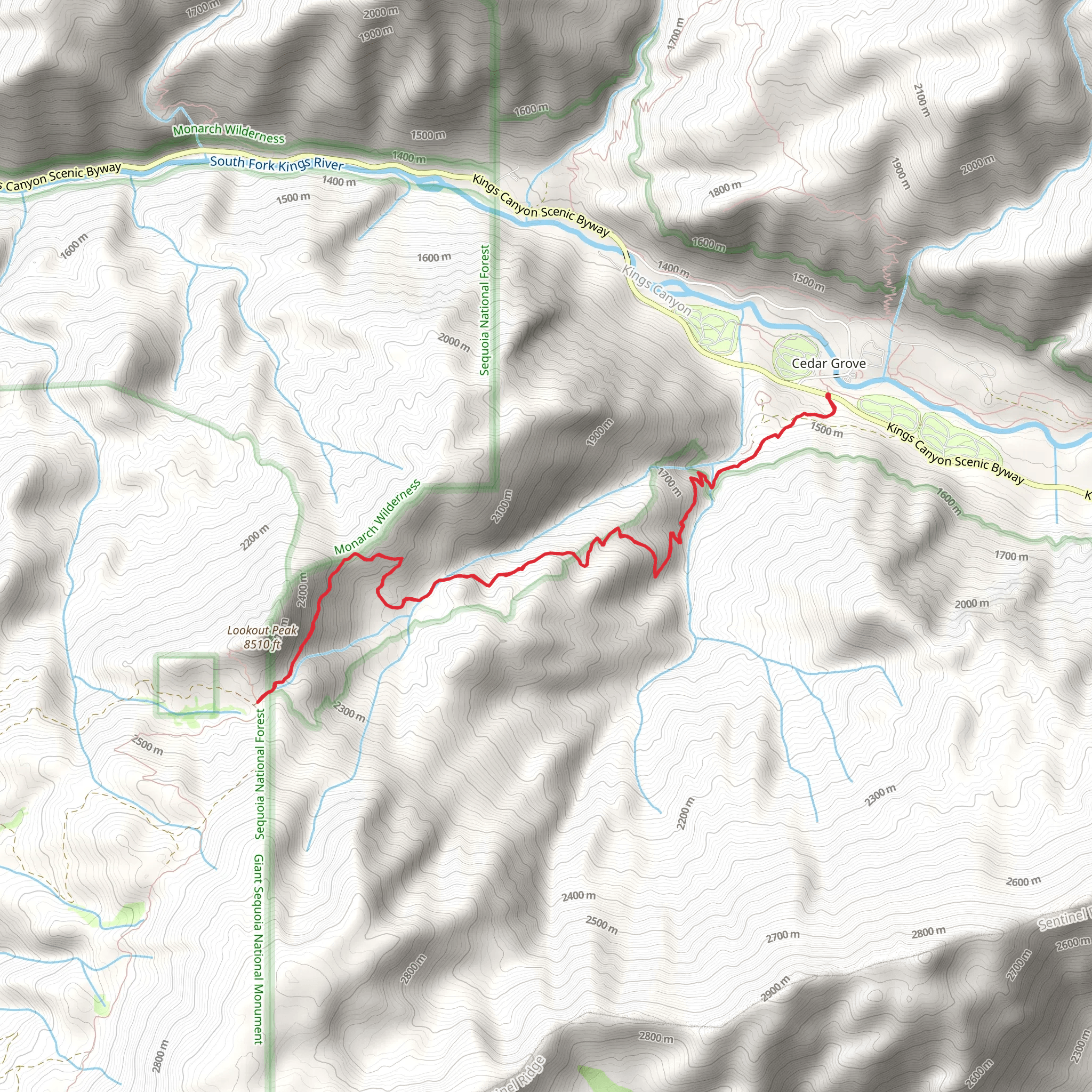 Don Cecil Trail mobile static map
