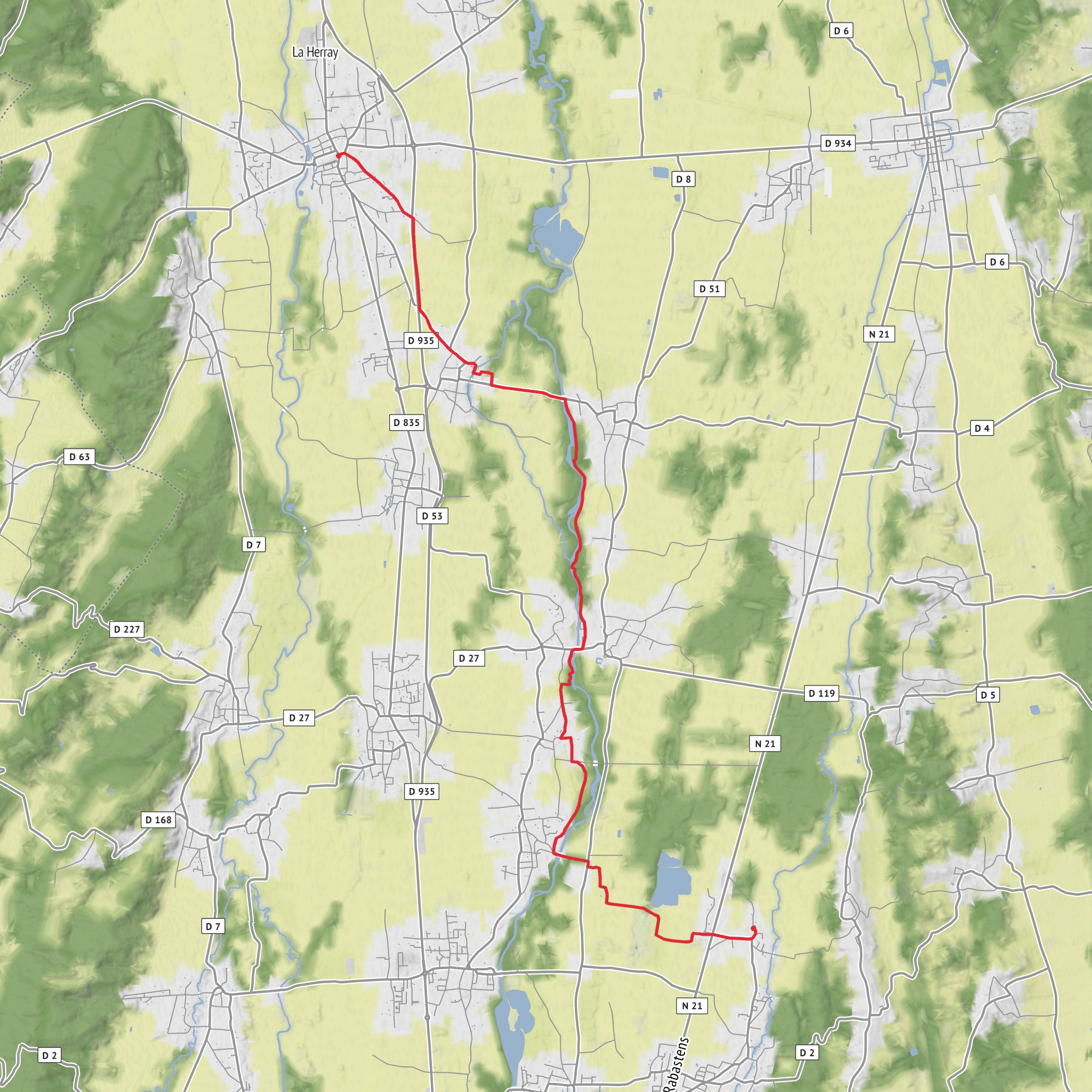 Vic-en-Bigorre to Chis mobile static map