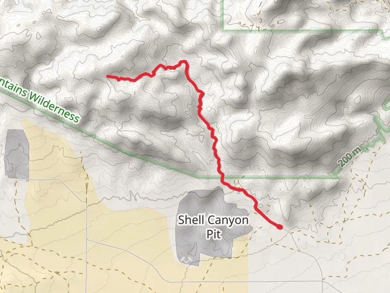 Fossil Canyon via Shell Canyon Road