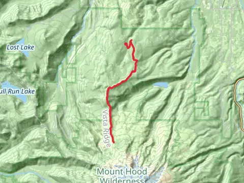 Forest Road 1630 and Vista Ridge Trail