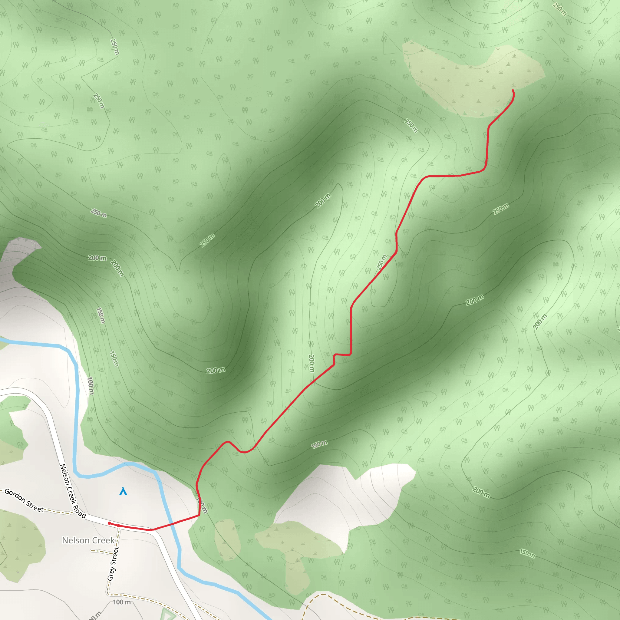 Callaghans Track mobile static map
