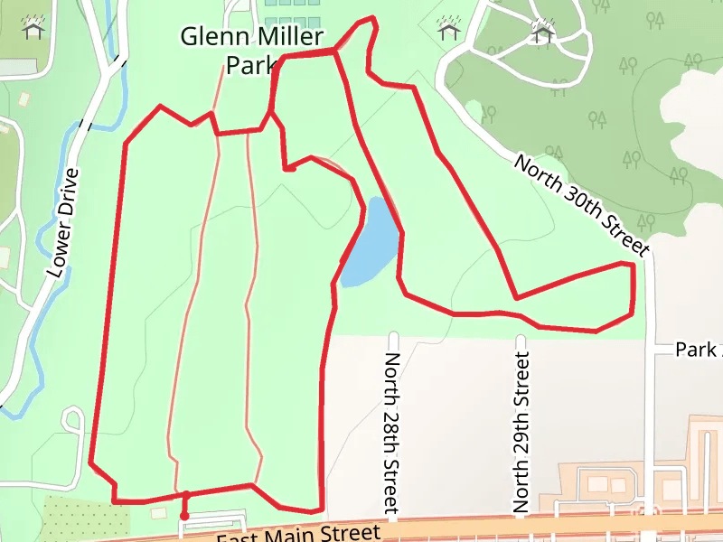 Rose Garden and Glen Miller Park Loop