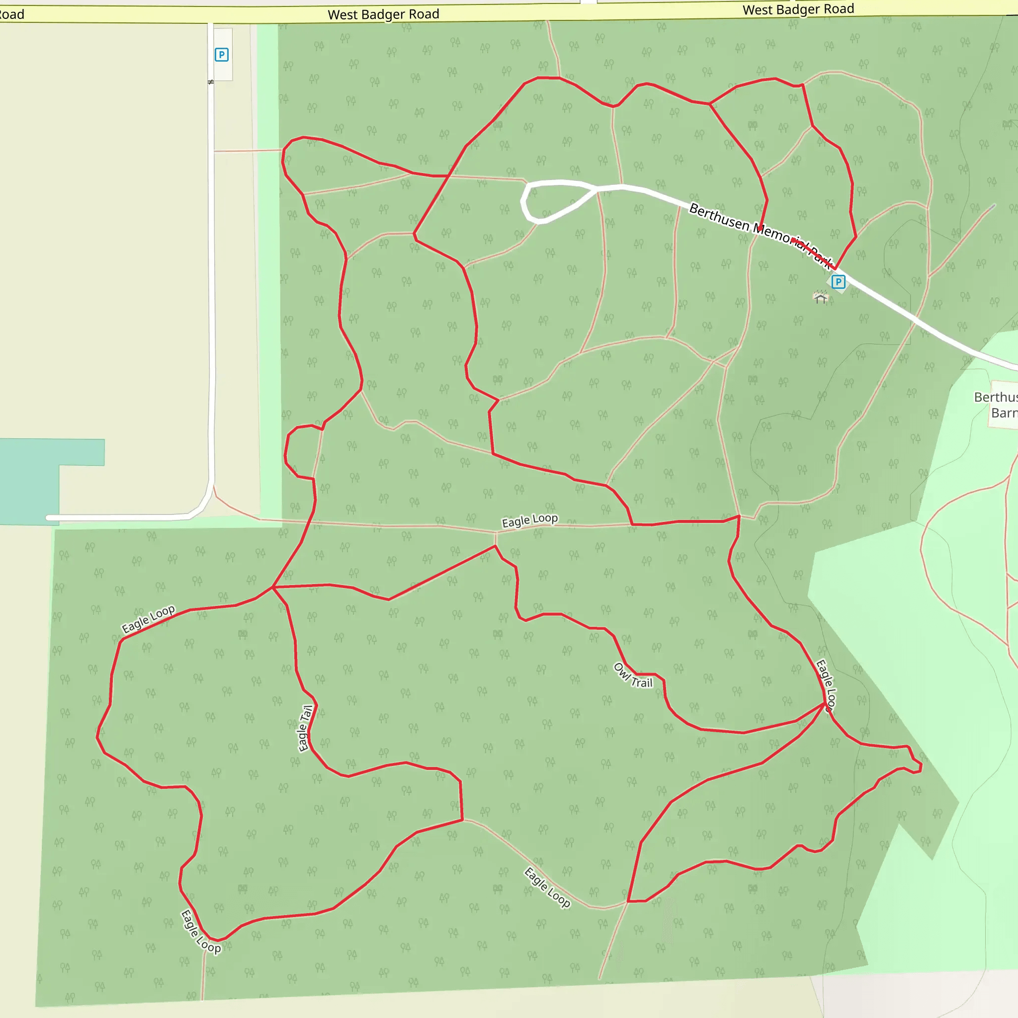 Eagle and Owl Loop Trail mobile static map