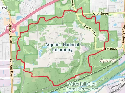 Waterfall Glen Main Trail Loop