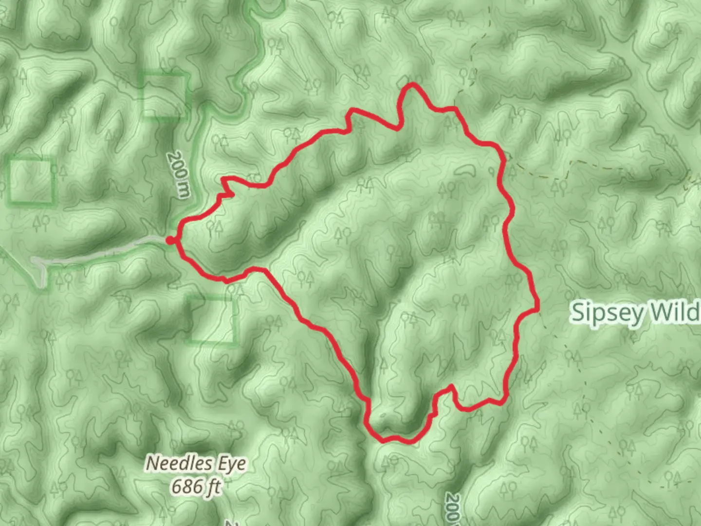 An image depicting the trail Thompson Creek Wild Hiking and Northwest Wild Wagon Loop Trail and its surrounding area.