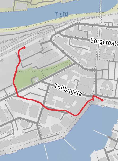 Hike from Halden mobile static map