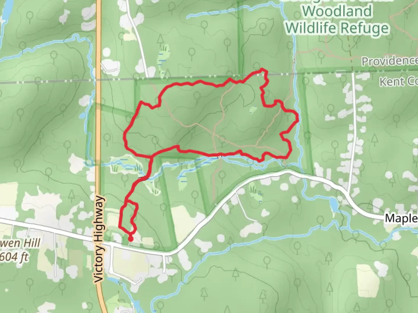 An image depicting the trail Orange and Blue Loop Trail and its surrounding area.