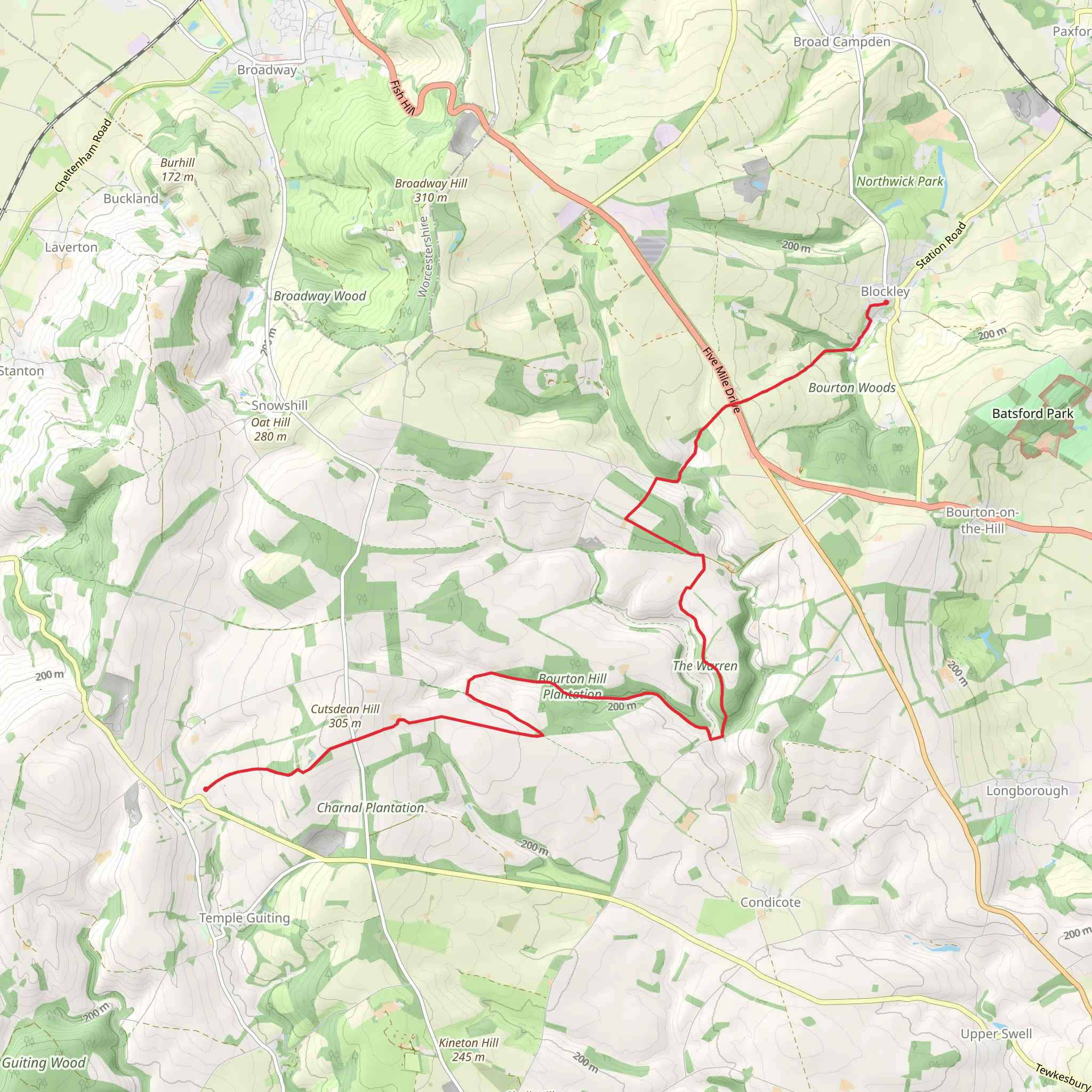 Harvard Folly via Diamond Way mobile static map