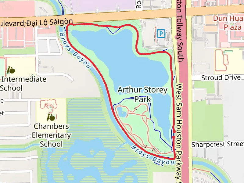 Arthur Storey Park Stormwater Detention Basin Loop