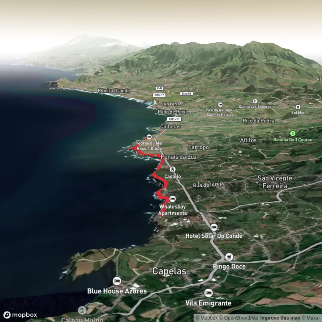 An image depicting the trail Vigia de São Pedro and its surrounding area.