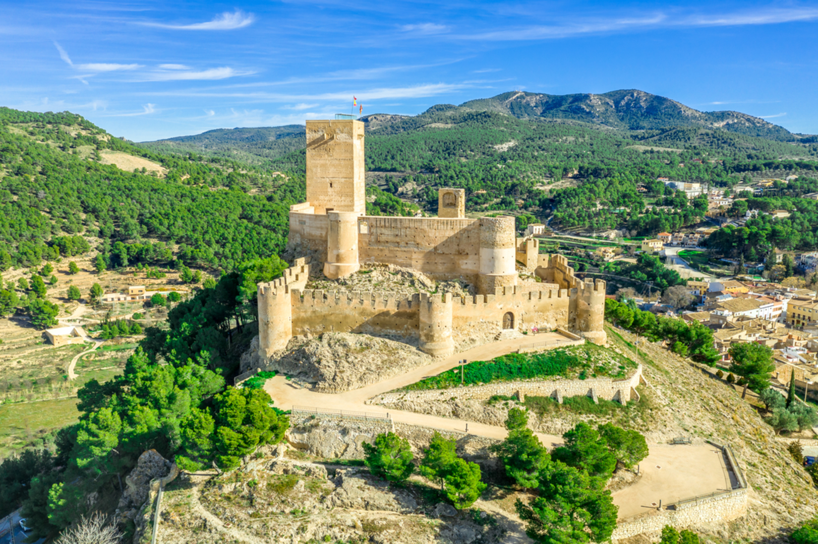 An image depicting the trail Biar PR CV 055 and its surrounding area.