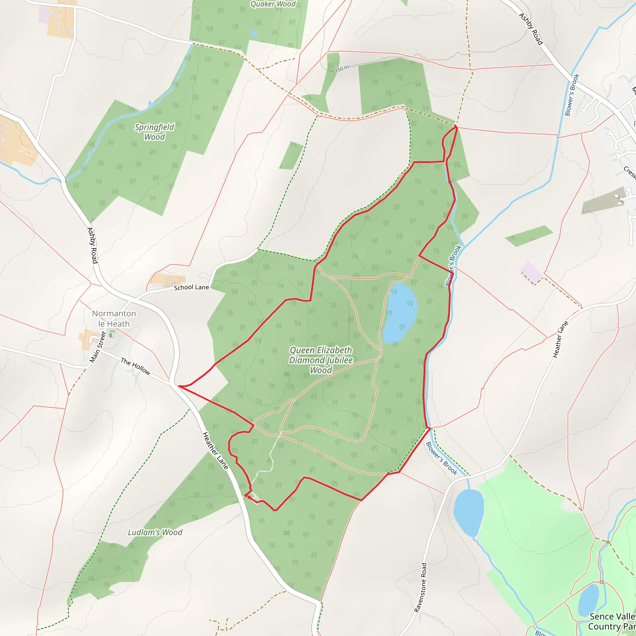 Queen Elizabeth Diamond Jubilee Wood mobile static map