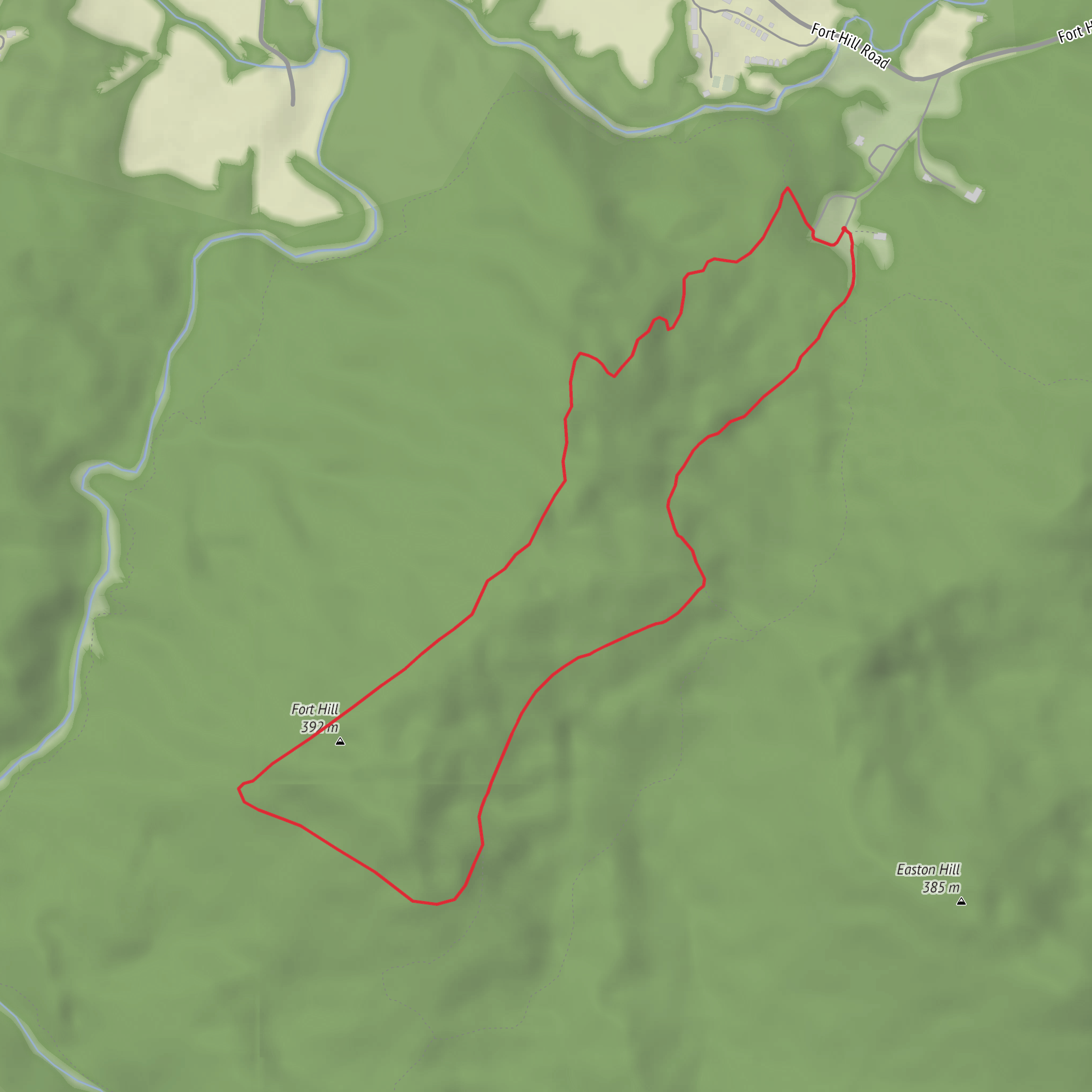 Ft Hill Gorge Loop Trail mobile static map
