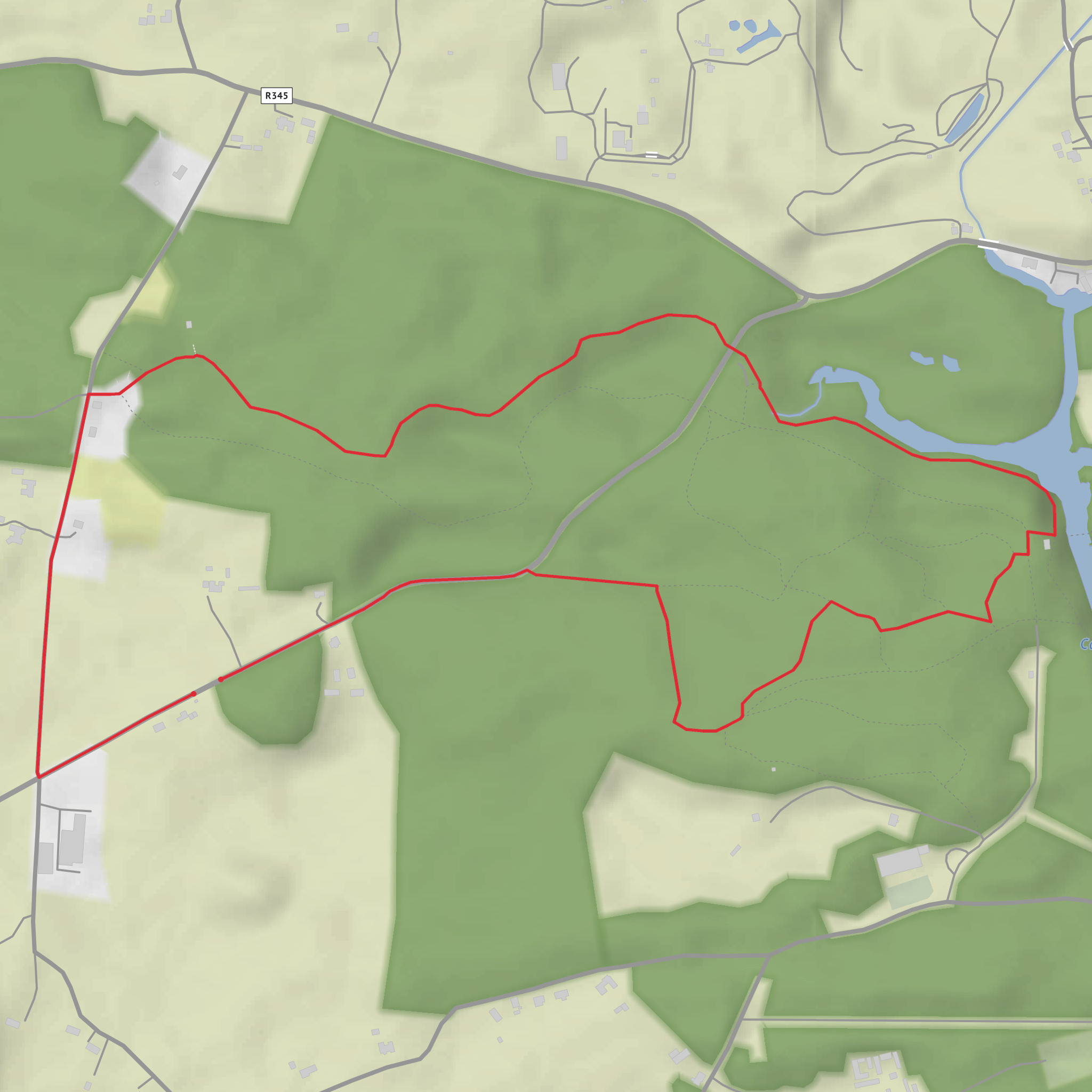 Cong Woods Hike Loop mobile static map