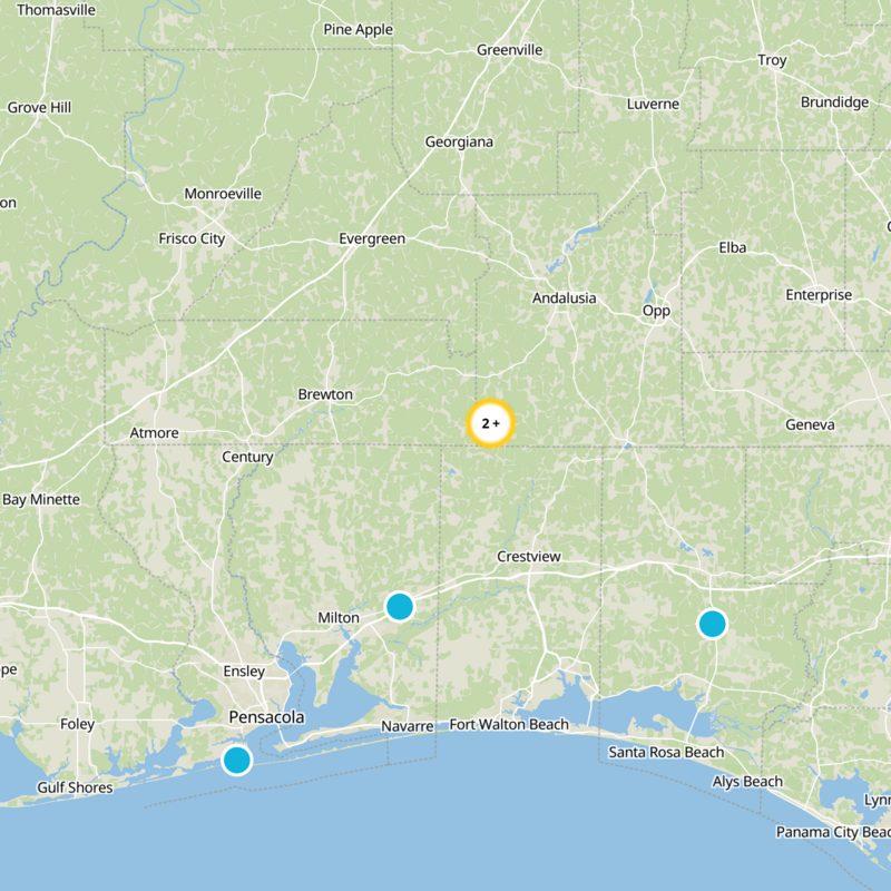 Okaloosa County Static Map
