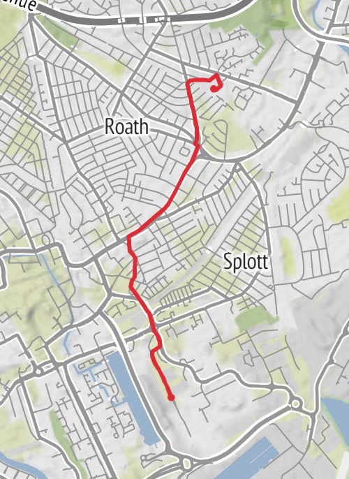 Cardiff Cycling mobile static map