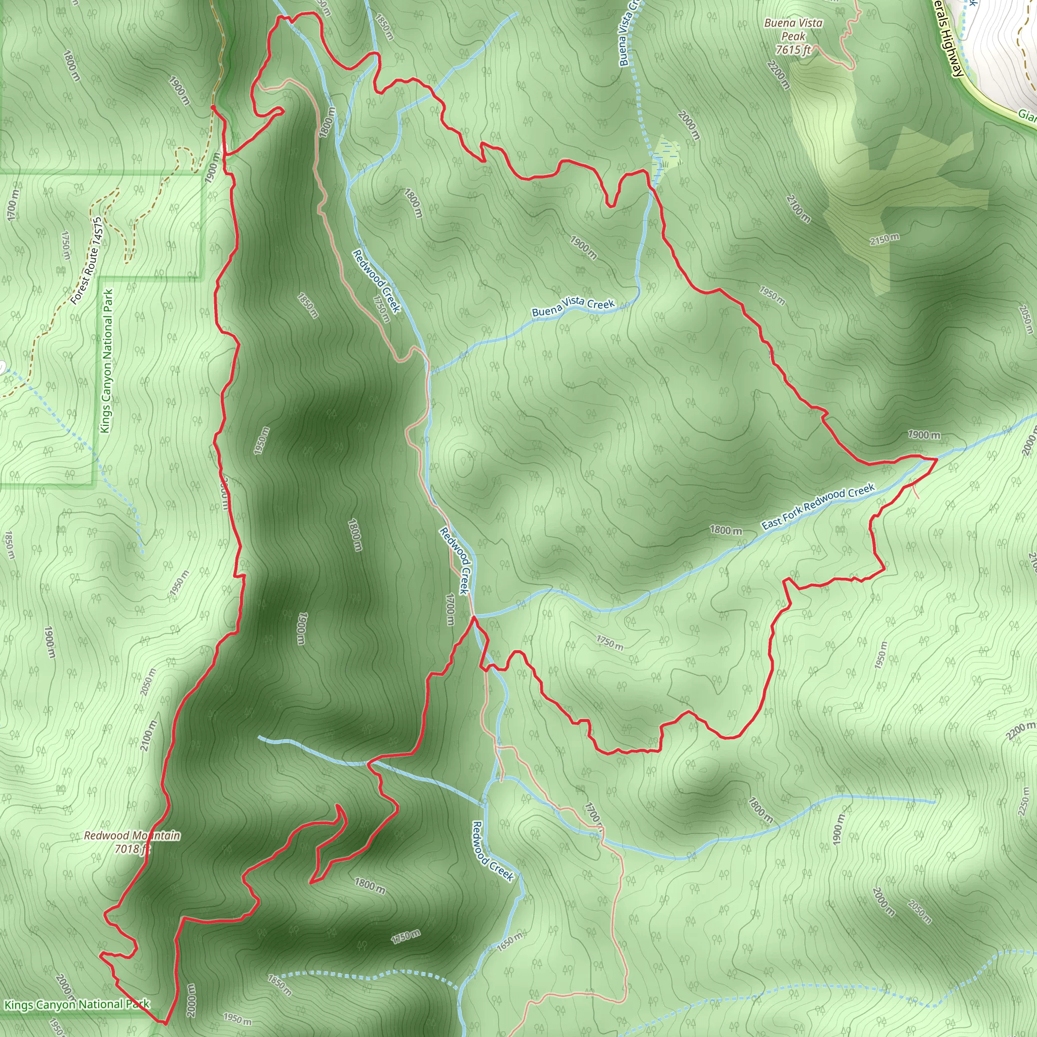 Redwood Mountain - Sugar Bowl and Hart Tree Loop Trail mobile static map