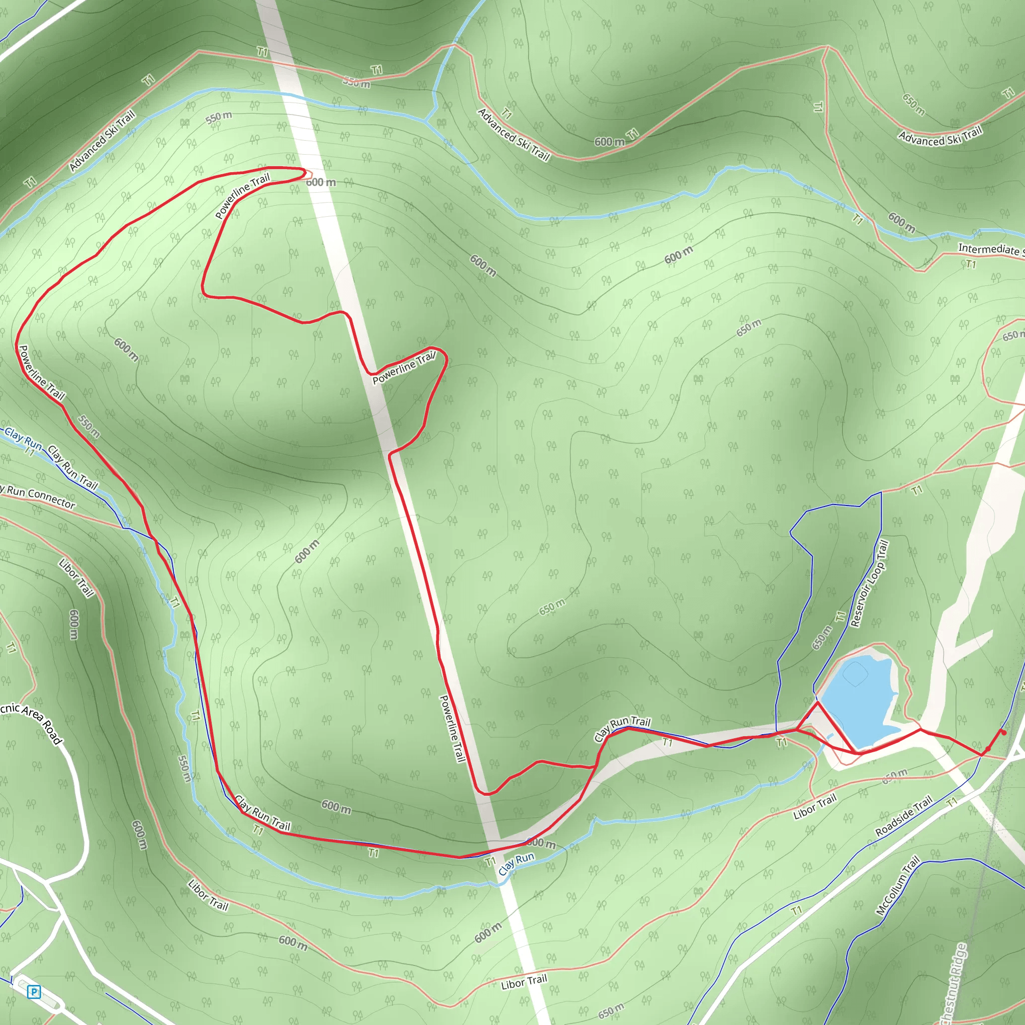 Roadside Loop Trail mobile static map