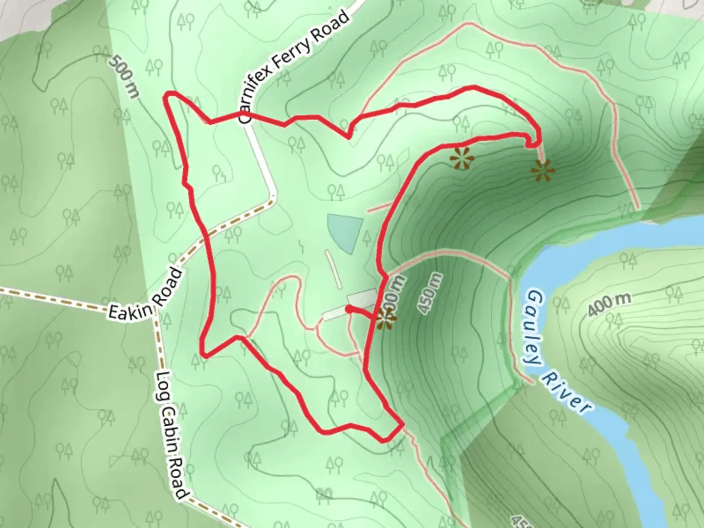 An image depicting the trail Patterson Loop Trail and its surrounding area.