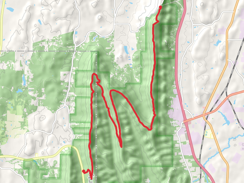 Middle, Hurricane and Dug Mountains - Pinhoti Trail