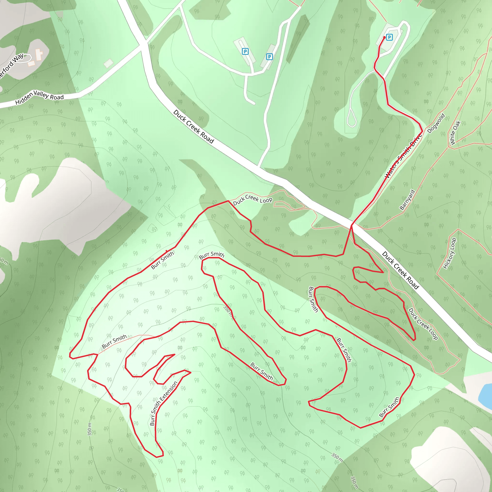 Burr Smith Loop mobile static map