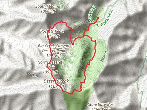 East and North Deseret Peak Loop