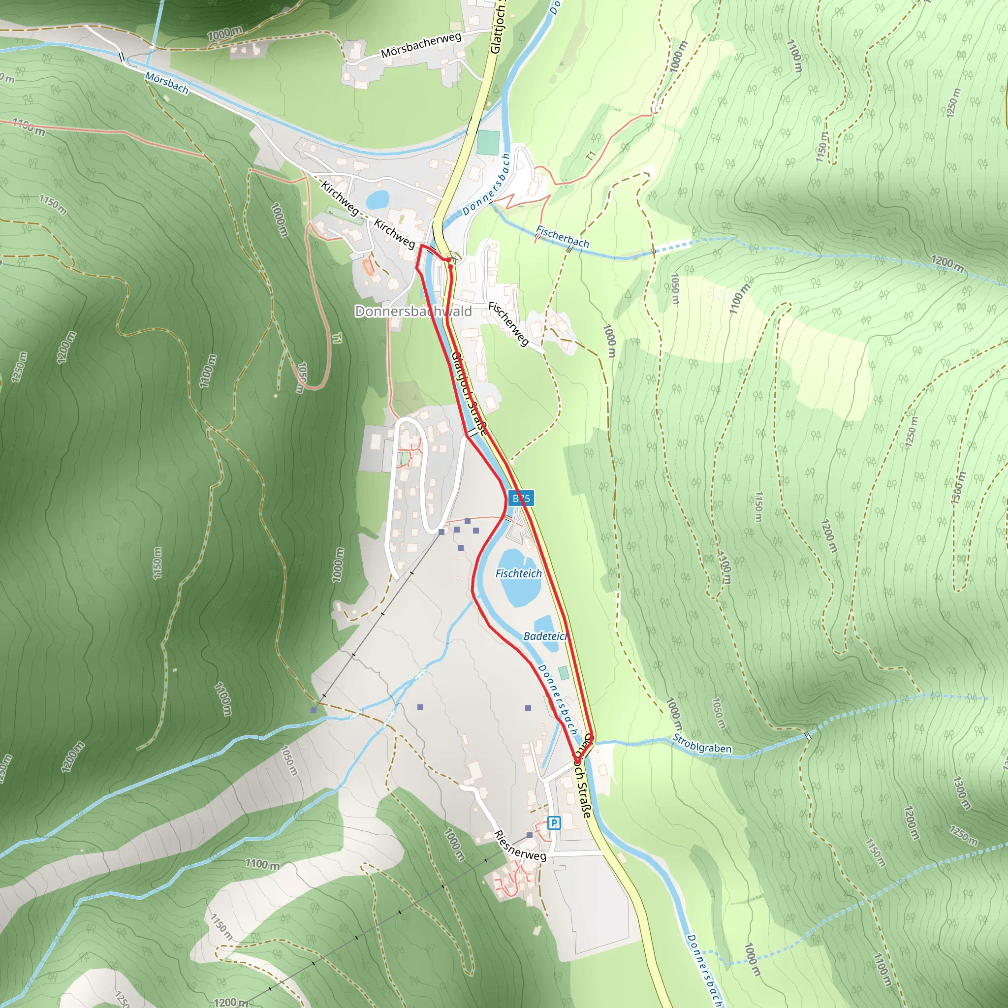 Runde am Bach mobile static map