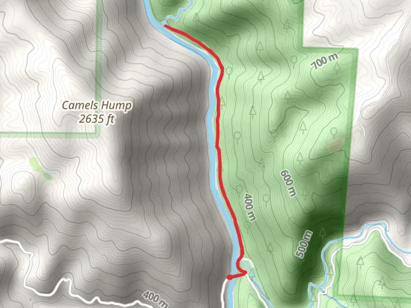An image depicting the trail Indian Creek Trail and its surrounding area.
