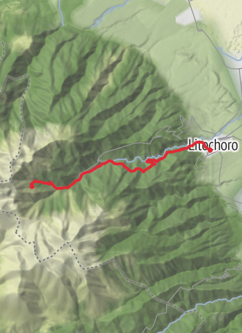 Litochoro to Spilios agapitos mobile static map