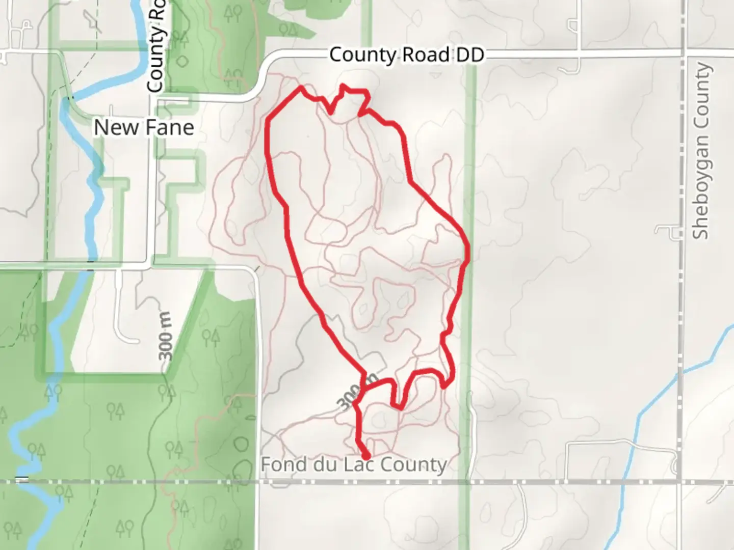 An image depicting the trail Valleyview Drive Loop - North and its surrounding area.