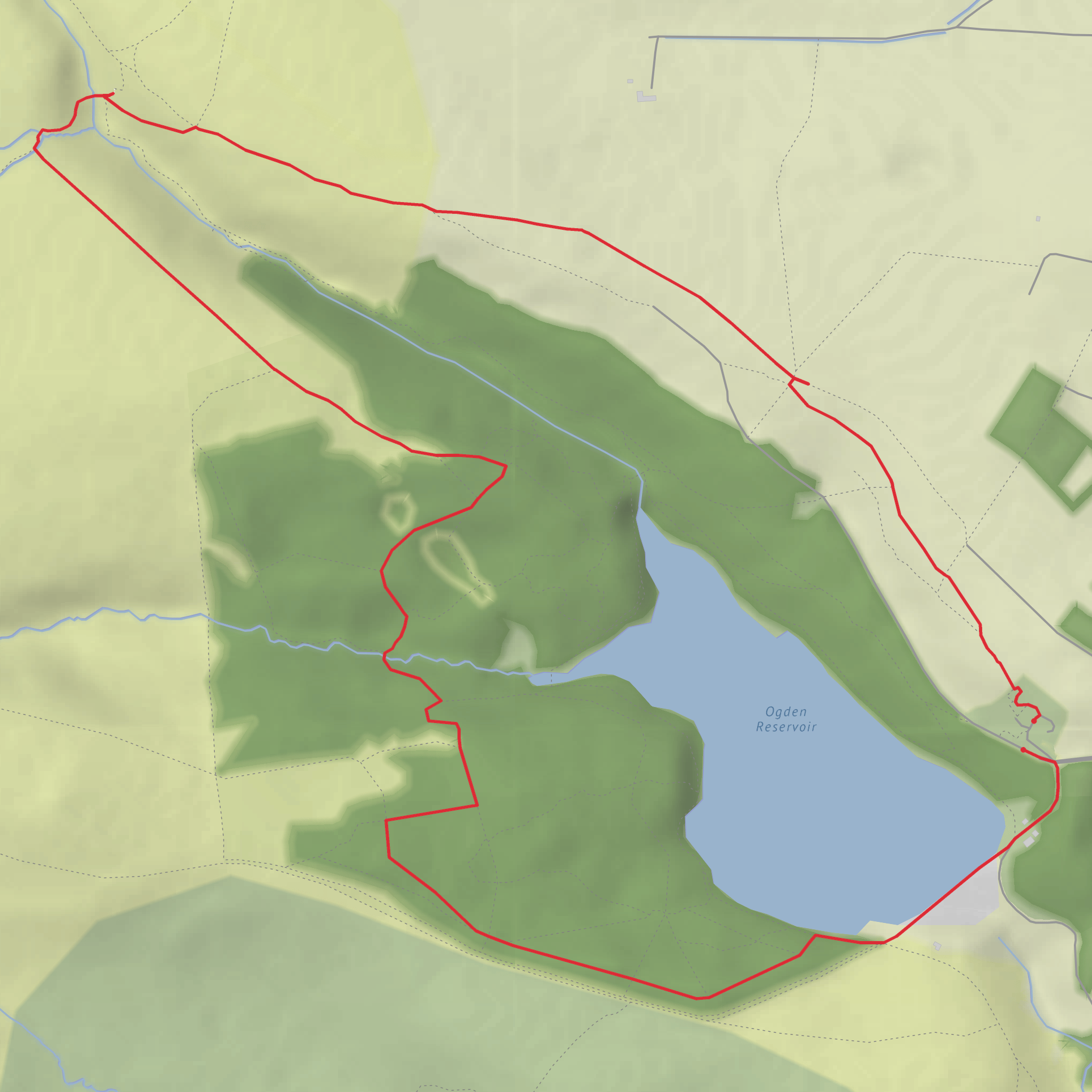 Ogden Middle Orienteering Route mobile static map