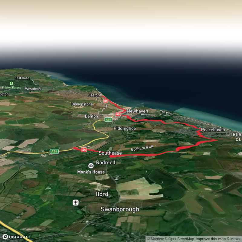 Southease to Seaford via Newhaven