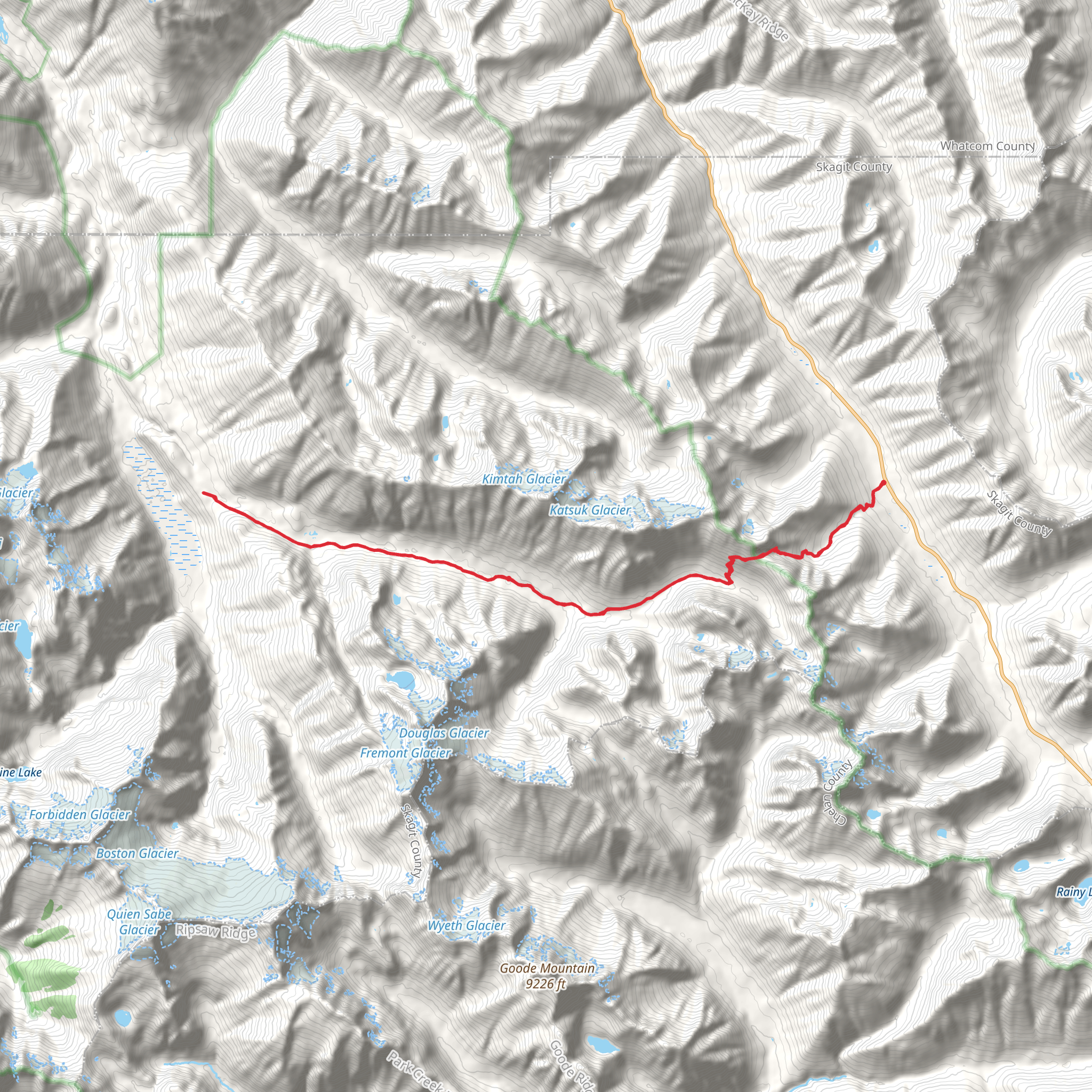 Fisher Creek via Easy Pass Trail mobile static map