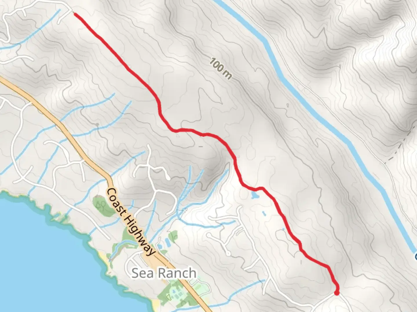 An image depicting the trail Timber Ridge Road and its surrounding area.