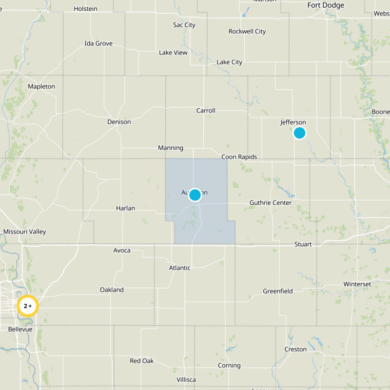 Audubon County Static Map