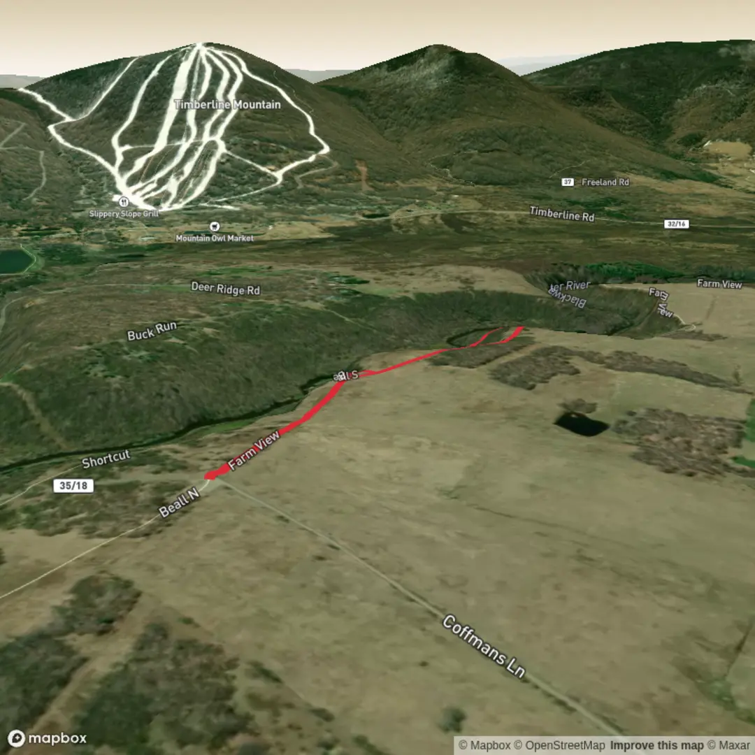 An image depicting the trail Farm View and Beall S and its surrounding area.