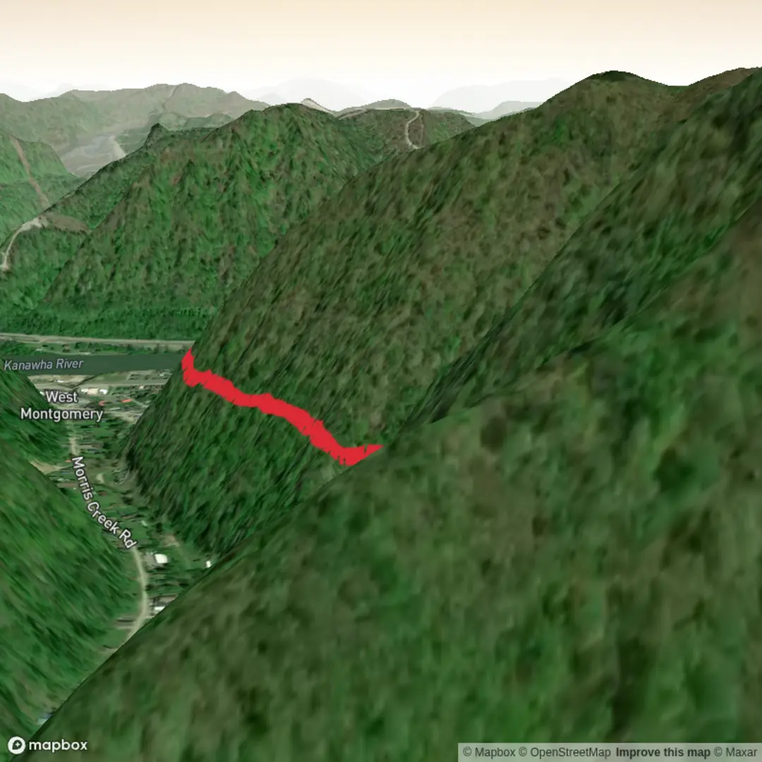 An image depicting the trail Levi Morris Trail and its surrounding area.