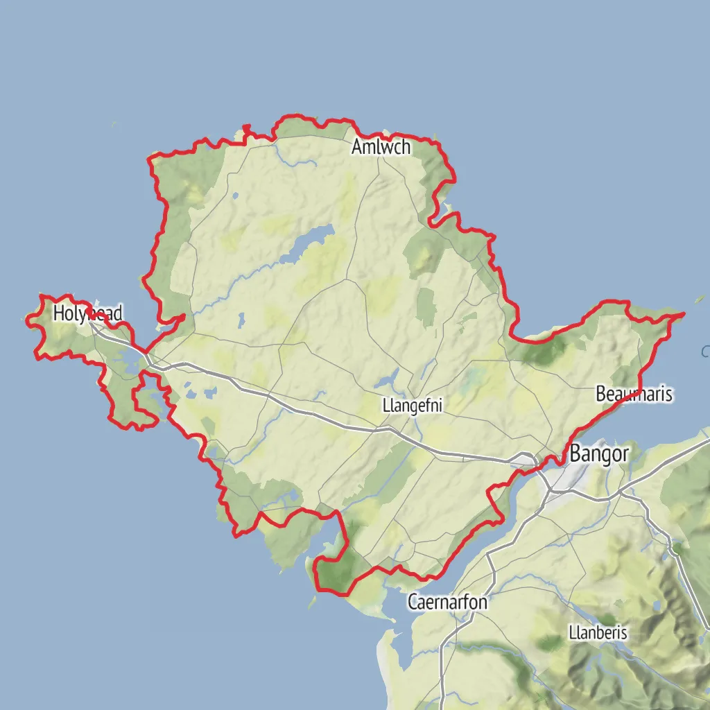 Anglesey Coastal Path mobile static map