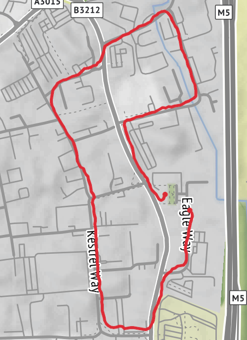 Exeter Walking mobile static map