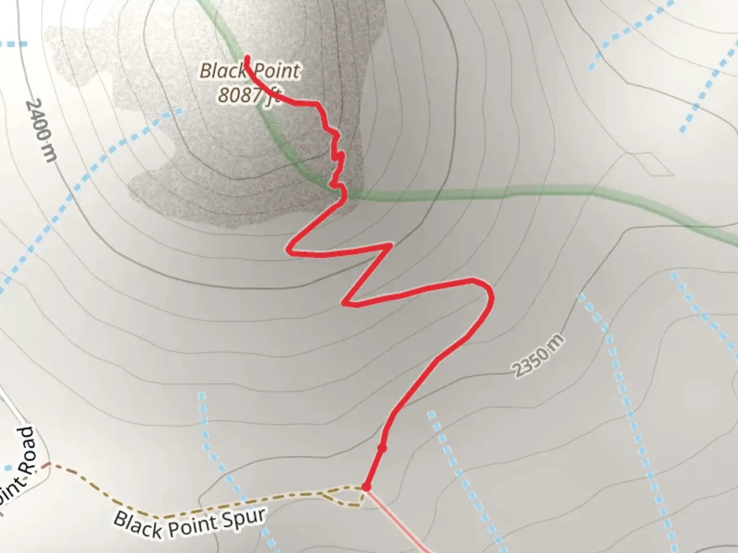 An image depicting the trail Black Point and its surrounding area.