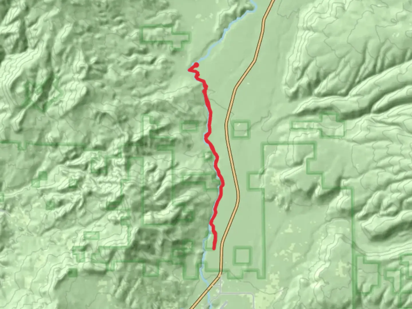An image depicting the trail Upper Rogue Trail and its surrounding area.