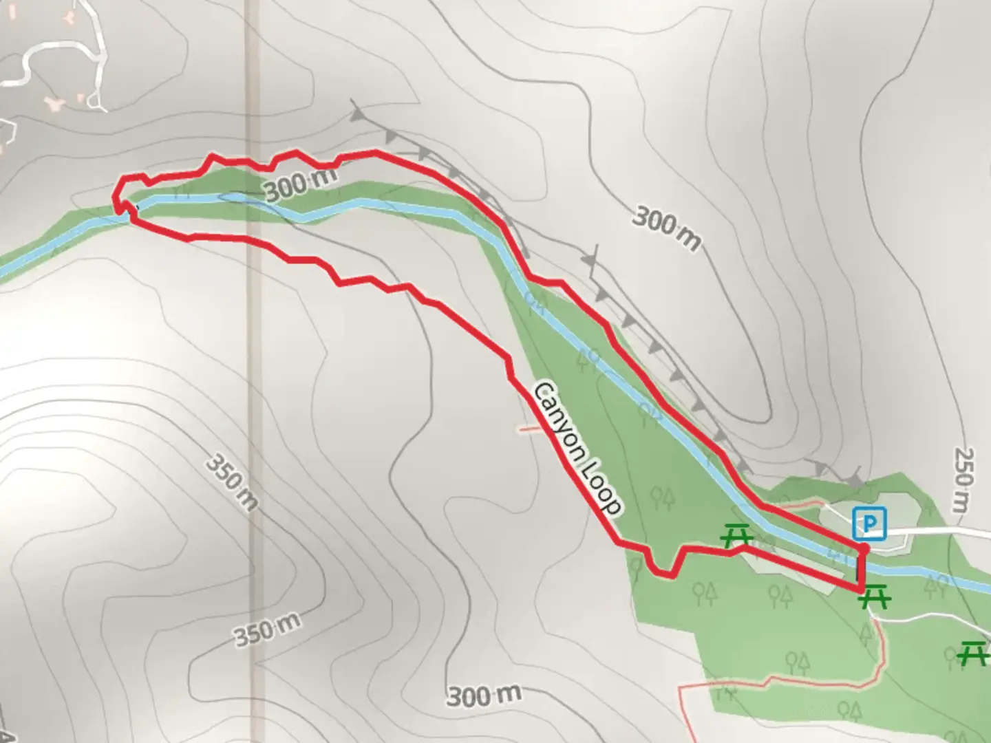 An image depicting the trail Andreas Canyon Loop and its surrounding area.