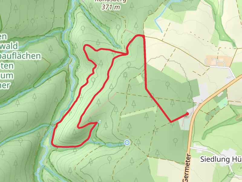 Aussicht Wehetal - Hürtgenwald - Westwall Loop via Paul Boesch Weg