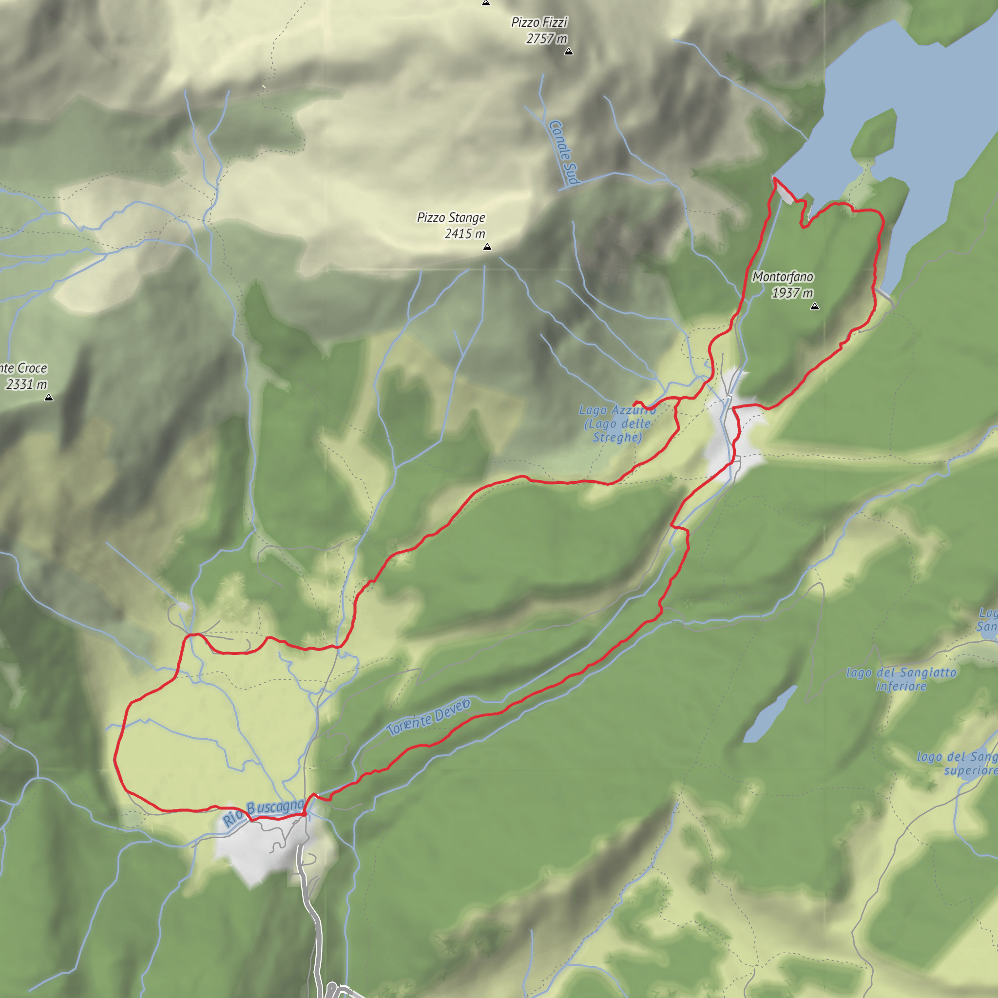 Lago di Devero e Lago delle Streghe - Giro ad anello all’interno del Parco Naturale Veglia Devero mobile static map