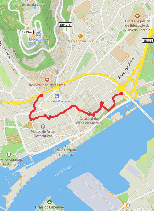 Viana do castelo  mobile static map