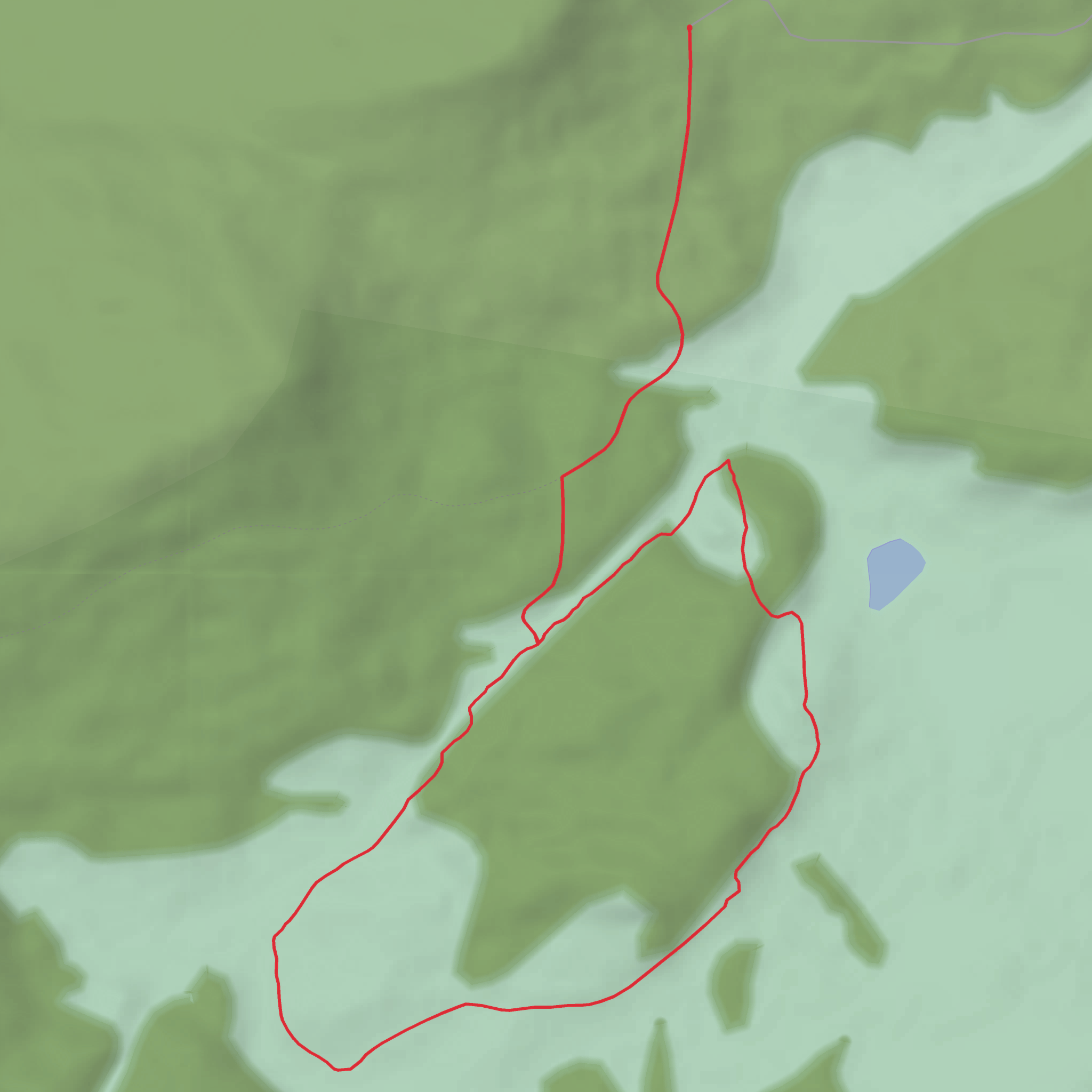Brown Mountain Overlook Trail mobile static map
