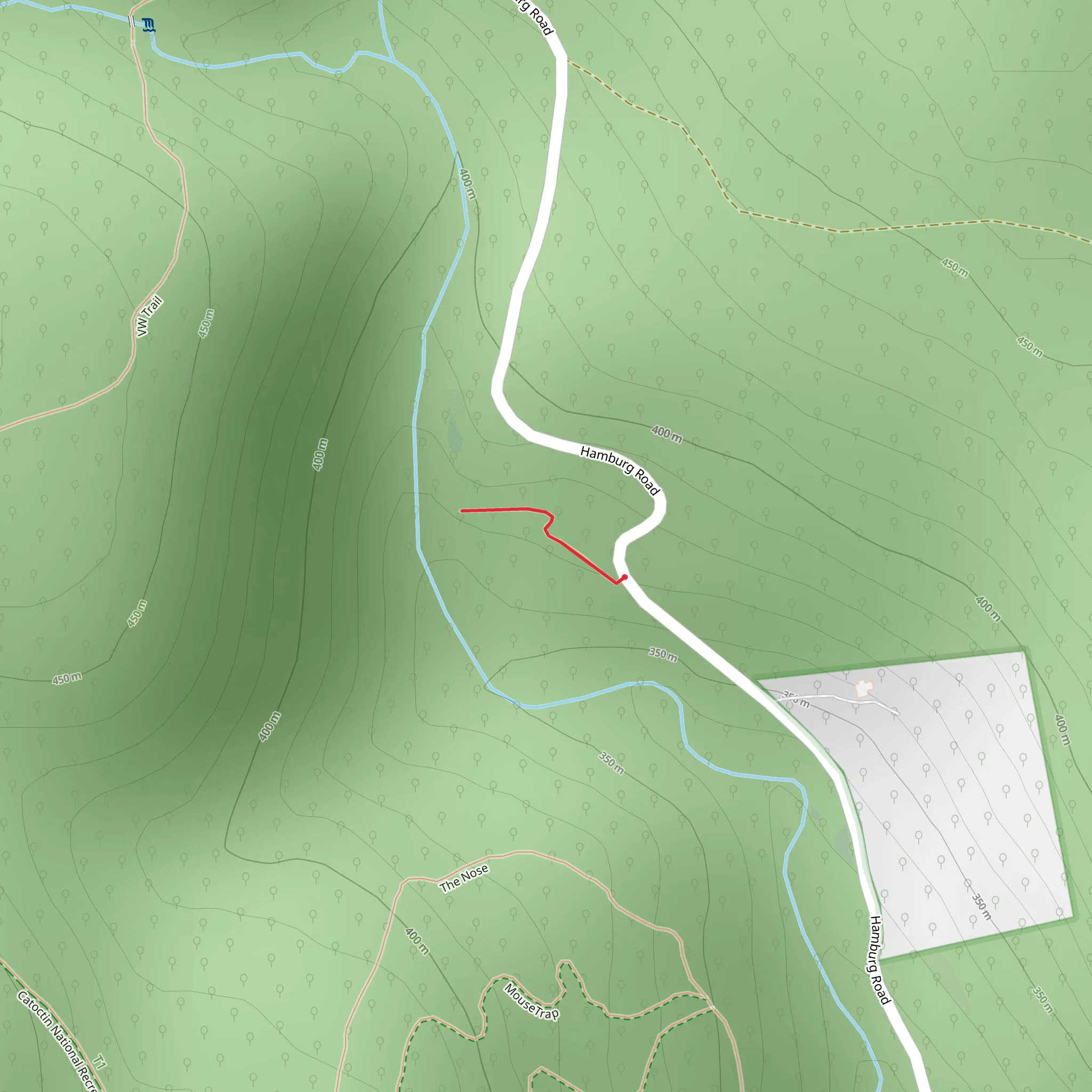Hamburg Road Out and Back mobile static map