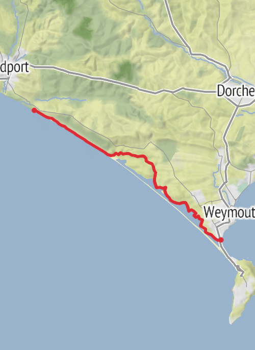 Portland to Hive Beach mobile static map